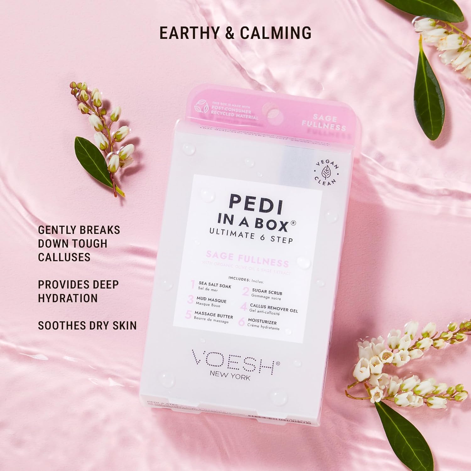 Voesh Pedi In Box Ultimate 6 Step- Ultimate Spa Pack- Intensive Foot Pack- At Home Pedi- Pedi In a Box- At Home Spa- Diy Spa- Pedicure- Pedi- Diy Pedi