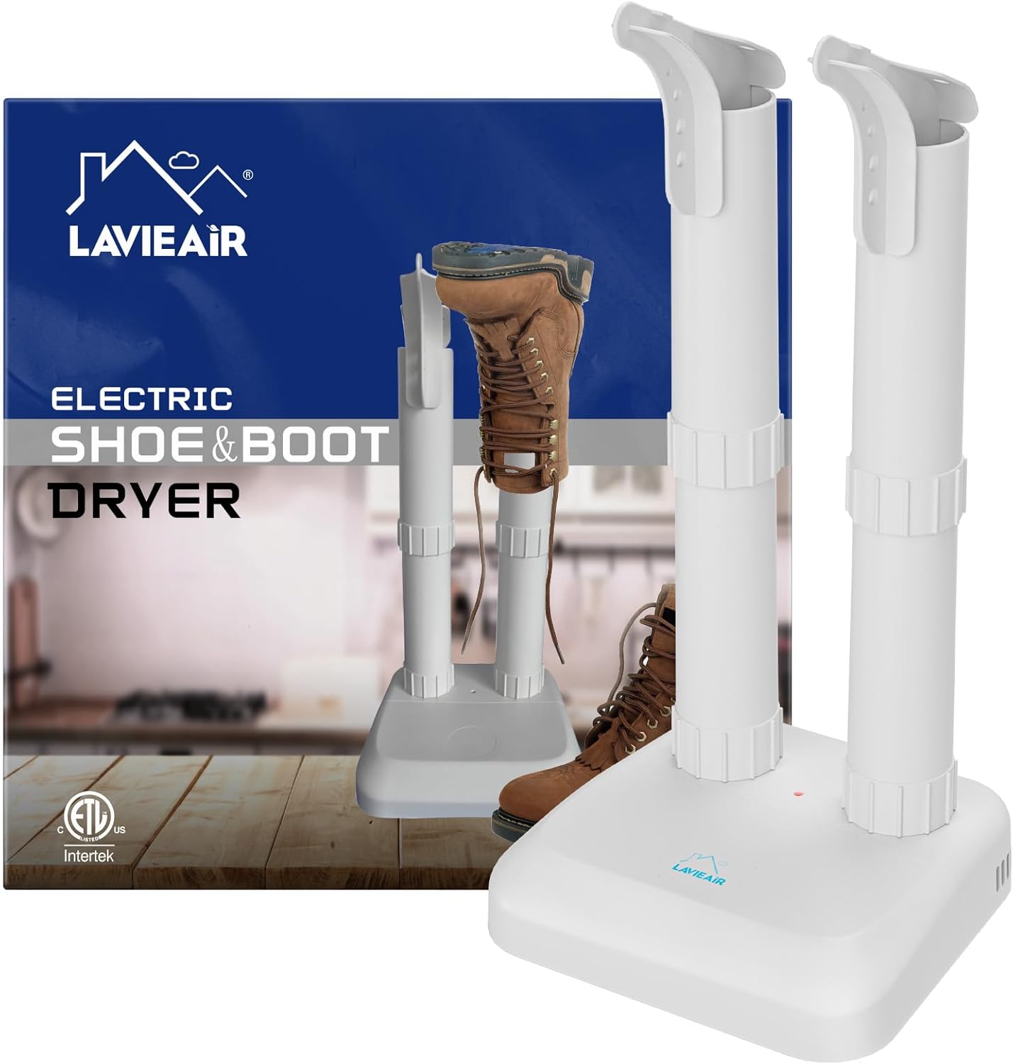 Overall product design, size, and the fact that it is a freestanding tube-load boot dryer.