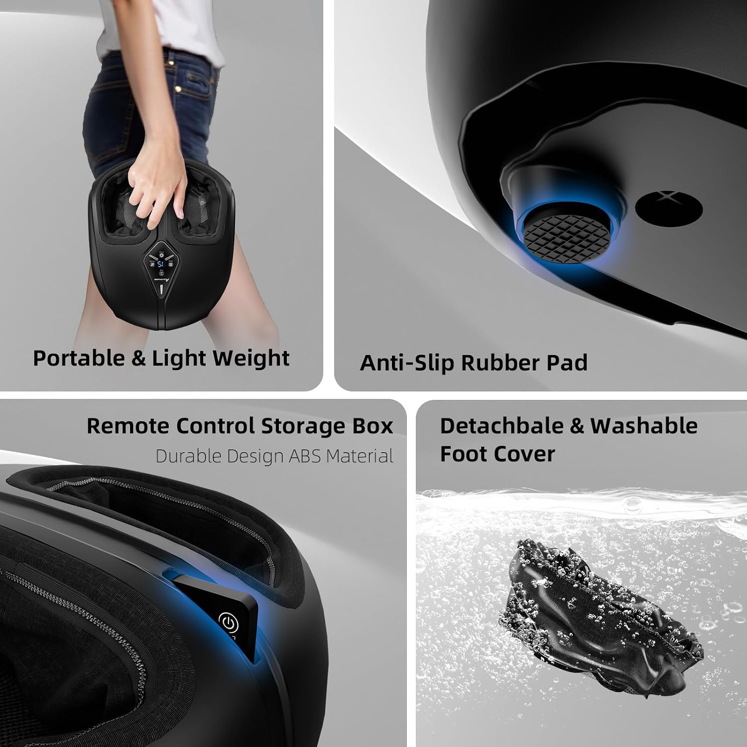 Supports explanation of modes, intensity settings, timer, and ease of control.