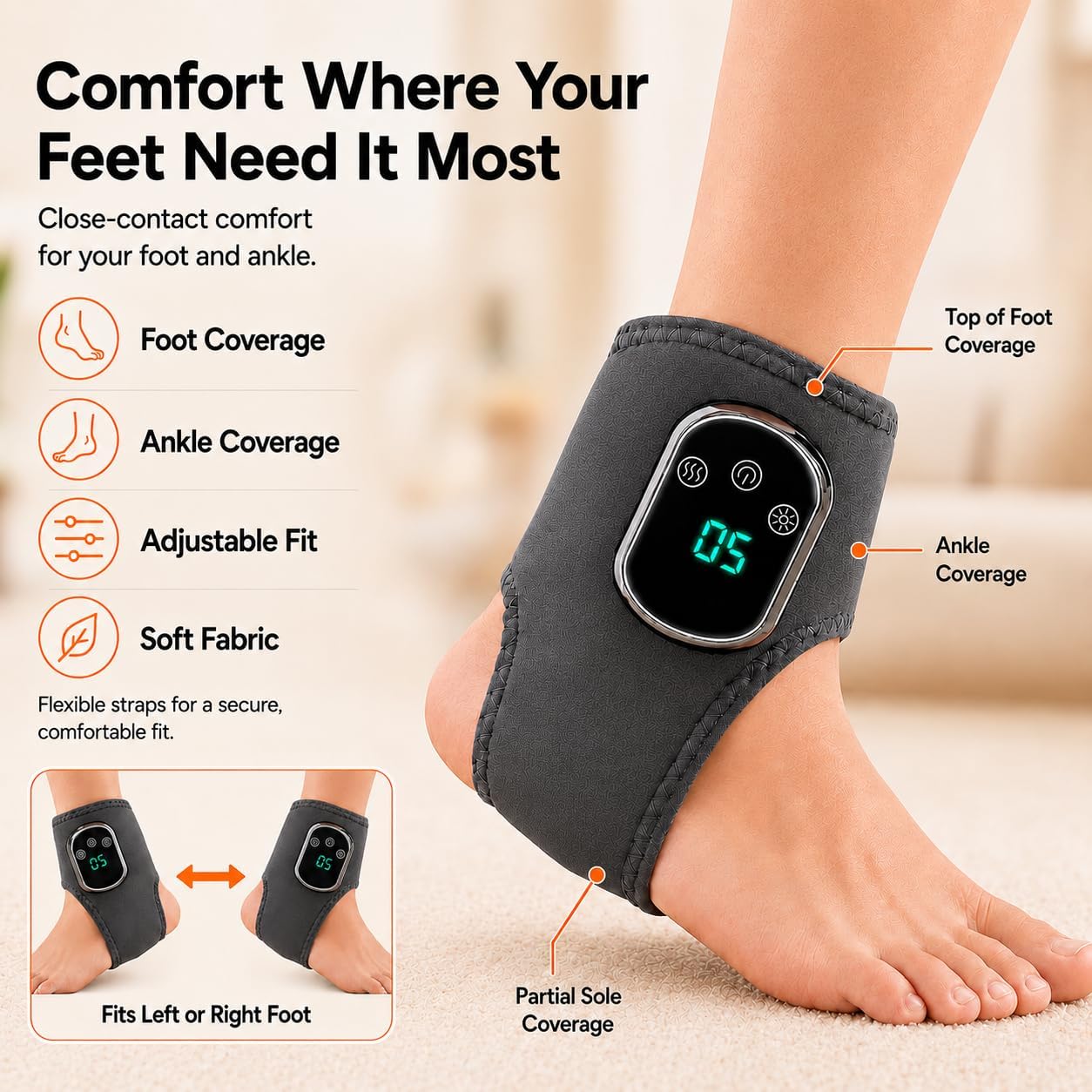 Draws attention to convenience features such as cordless operation, rechargeability, or included accessories.
