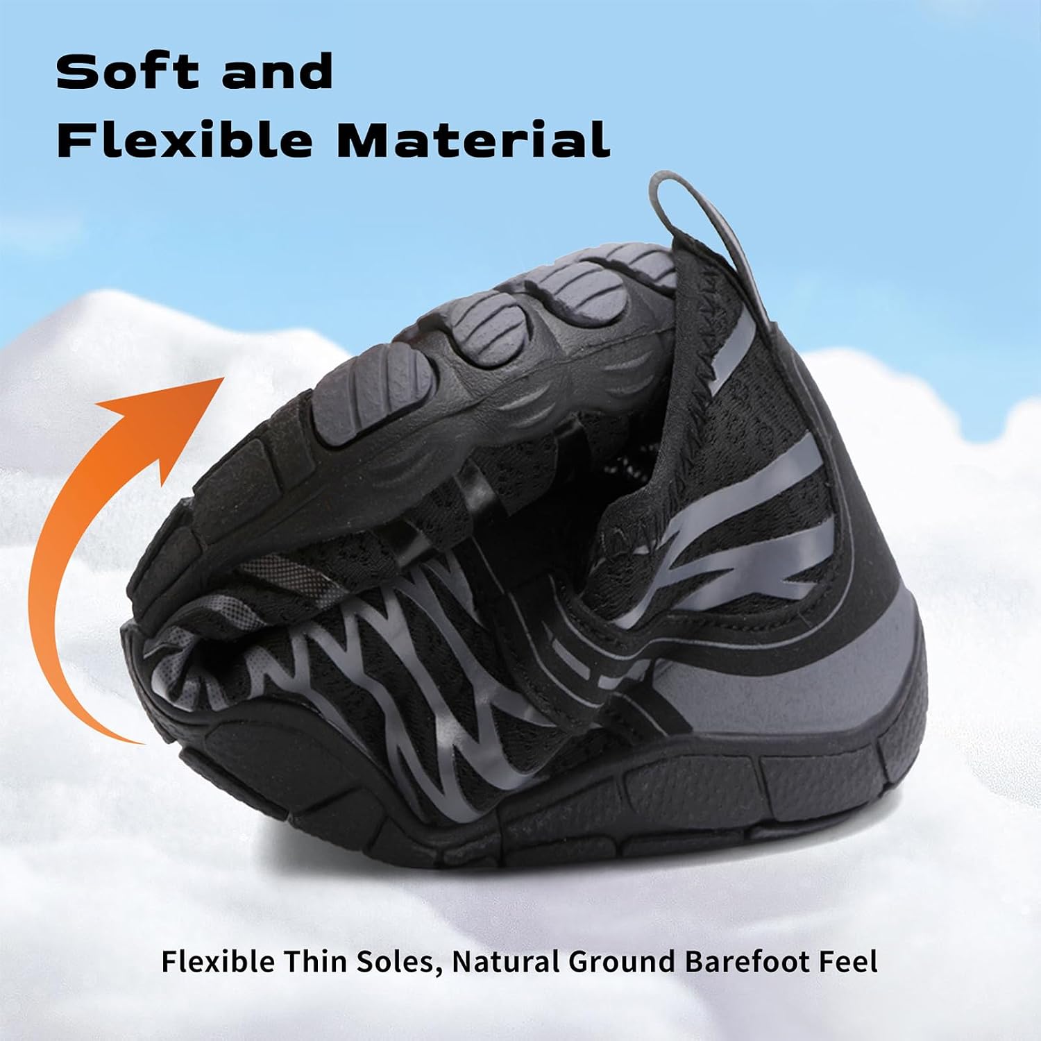 Aosifu Hike Barefoot Shoes Women Men, Wide Toe Box Water Shoes For Women, Quick Dry Breathable & Non-Slip Swim Footwear For Beach Pool Hiking Outdoor Unisex