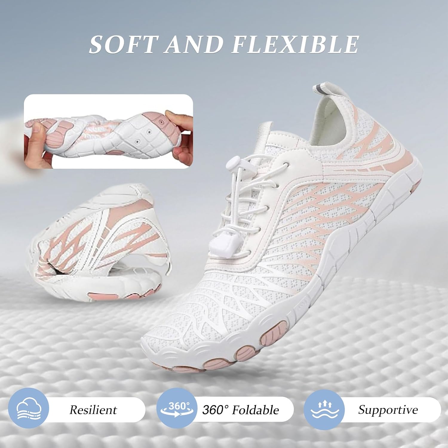 Barefoot Shoes For Women & Men, Grounded Walking Hiking Barefoot Shoes, Wide Toe Box Non-Slip Water Athletic Footwear, Comfortable Vitality Barefoot Footwear, Trail Running Sneakers Unisex