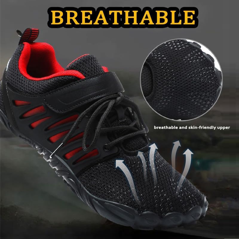 Mifawa Barefoot Shoes Men Wide Toe Box Zero Drop Water Shoes Men For Gym Workout Minimalist Weightlifting Cross-Trainer Running Hike Grounded Footwear