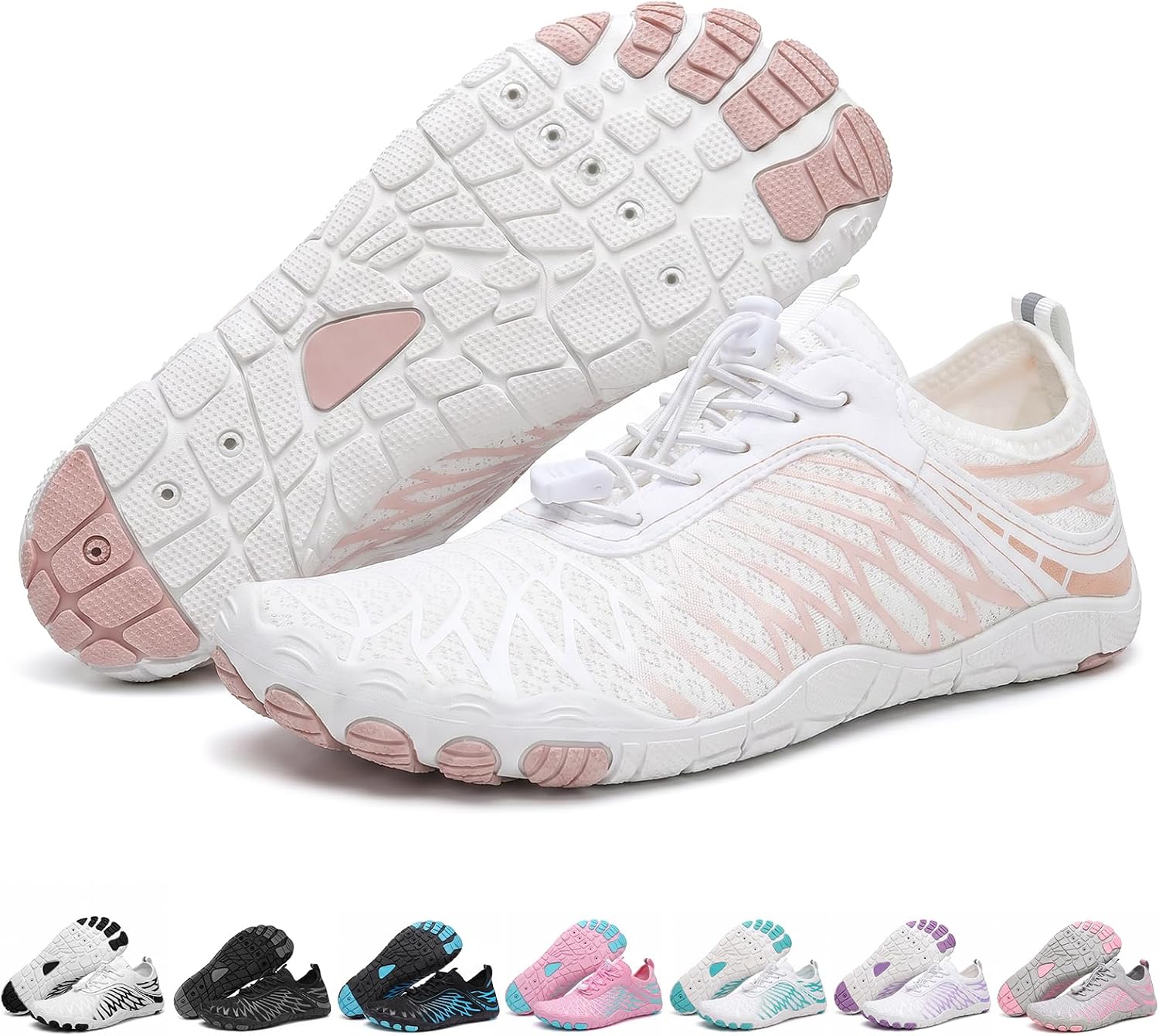 Eleton Barefoot Shoes Women Men Hiking Water Shoes Wide Toe Box Zero Drop | Non-Slip Lightweight Running Walking Grounding Workout Footwear, Quick-Dry Beach Pool Swim River Gym Sneakers Unisex