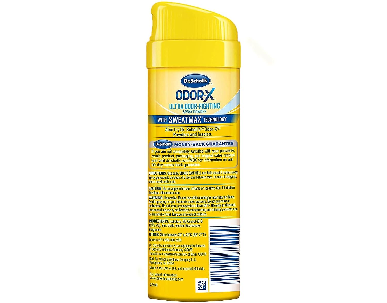 Dr. Scholls Odor X With Sweatmax Spray Powder 4.7 Ounce (139Ml) (2 Pack)
