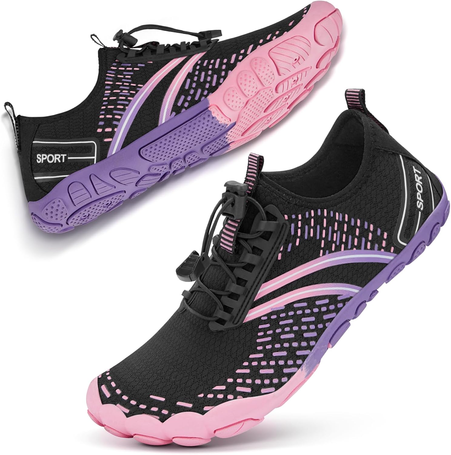 Athmile Hiking Barefoot Water Shoes For Women Men Beach Swim Pool Quick Dry | Aqua River Athletic Wide Toe Outdoor Sport Kayaking Boating Rock Climbing Yoga Lake