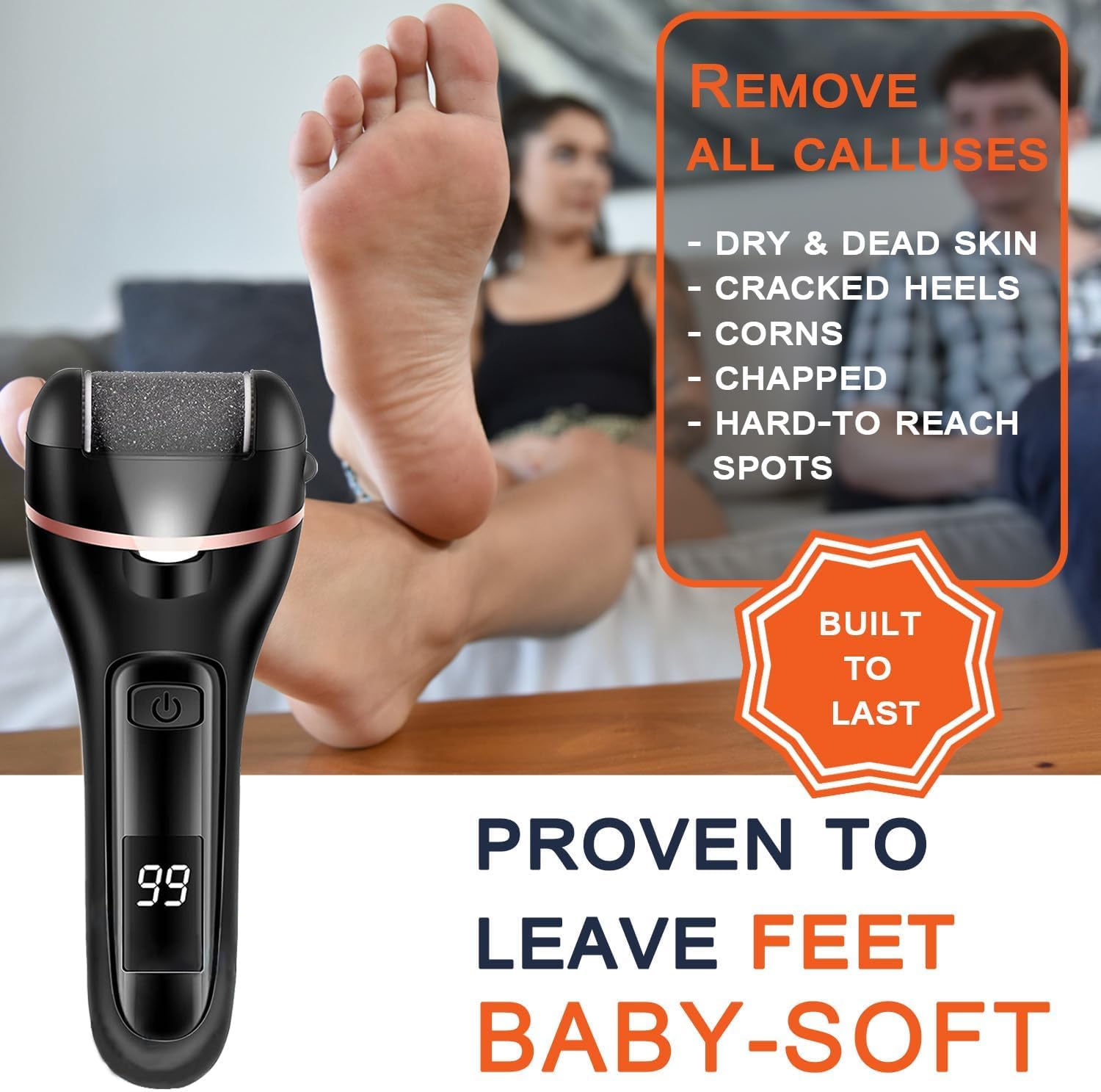 Helps communicate that this is a multi-piece foot care kit, not just a single device.