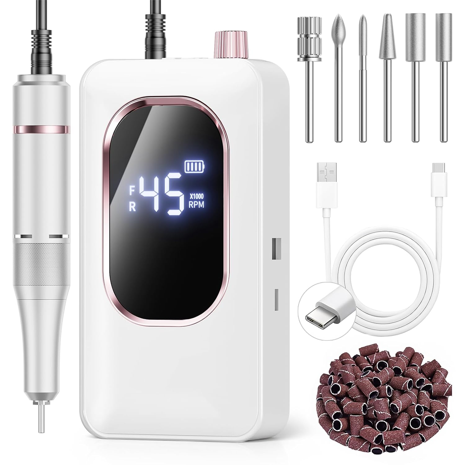 Overall package, portability, and the salon-style look of the drill kit.