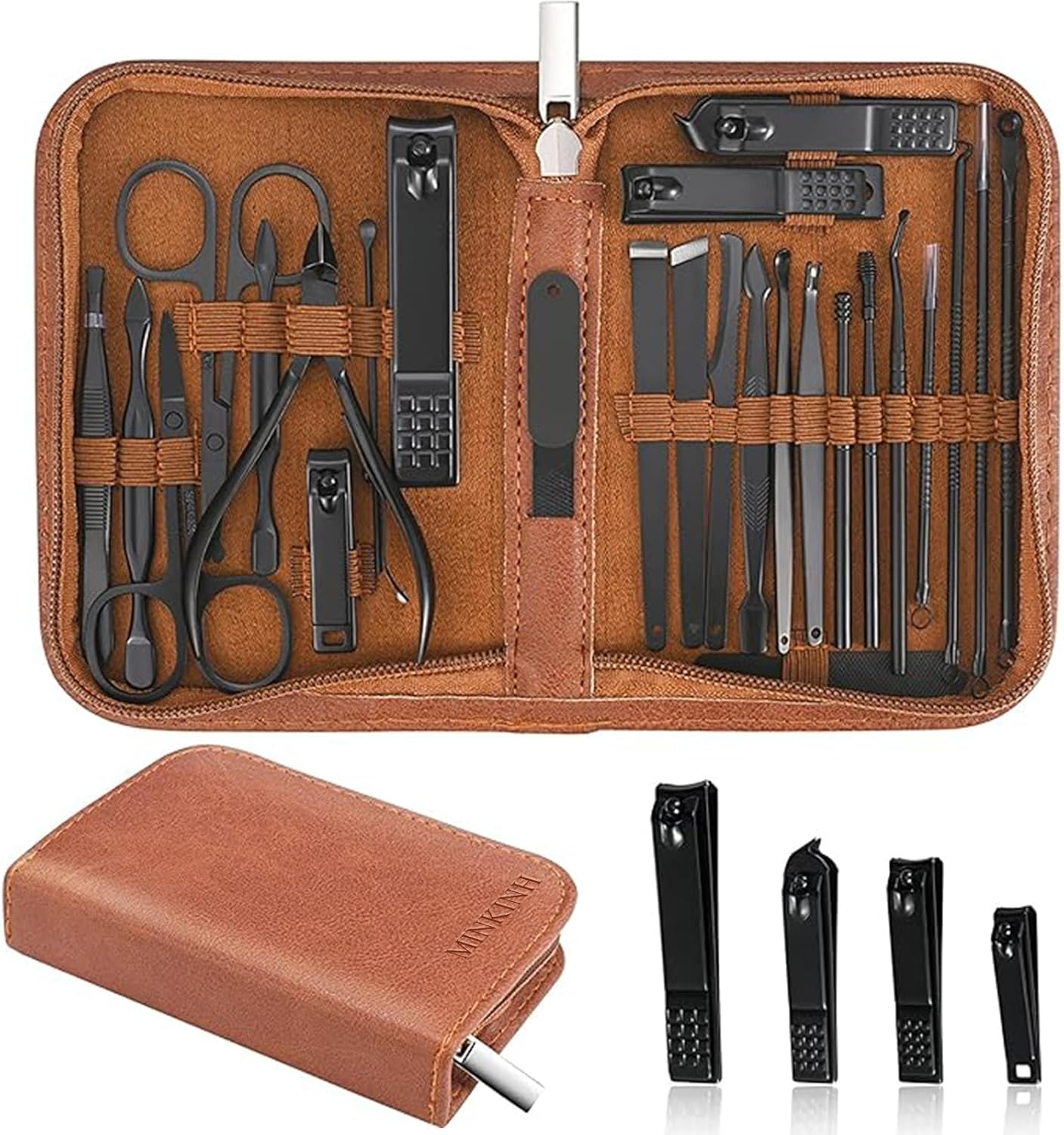 Shows the full kit, the included tool variety, and the premium-looking presentation case.