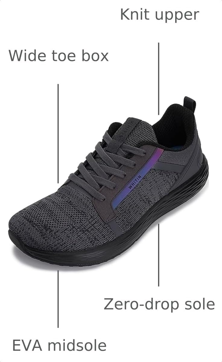 Supports discussion of materials, breathability, and the barefoot-style construction.