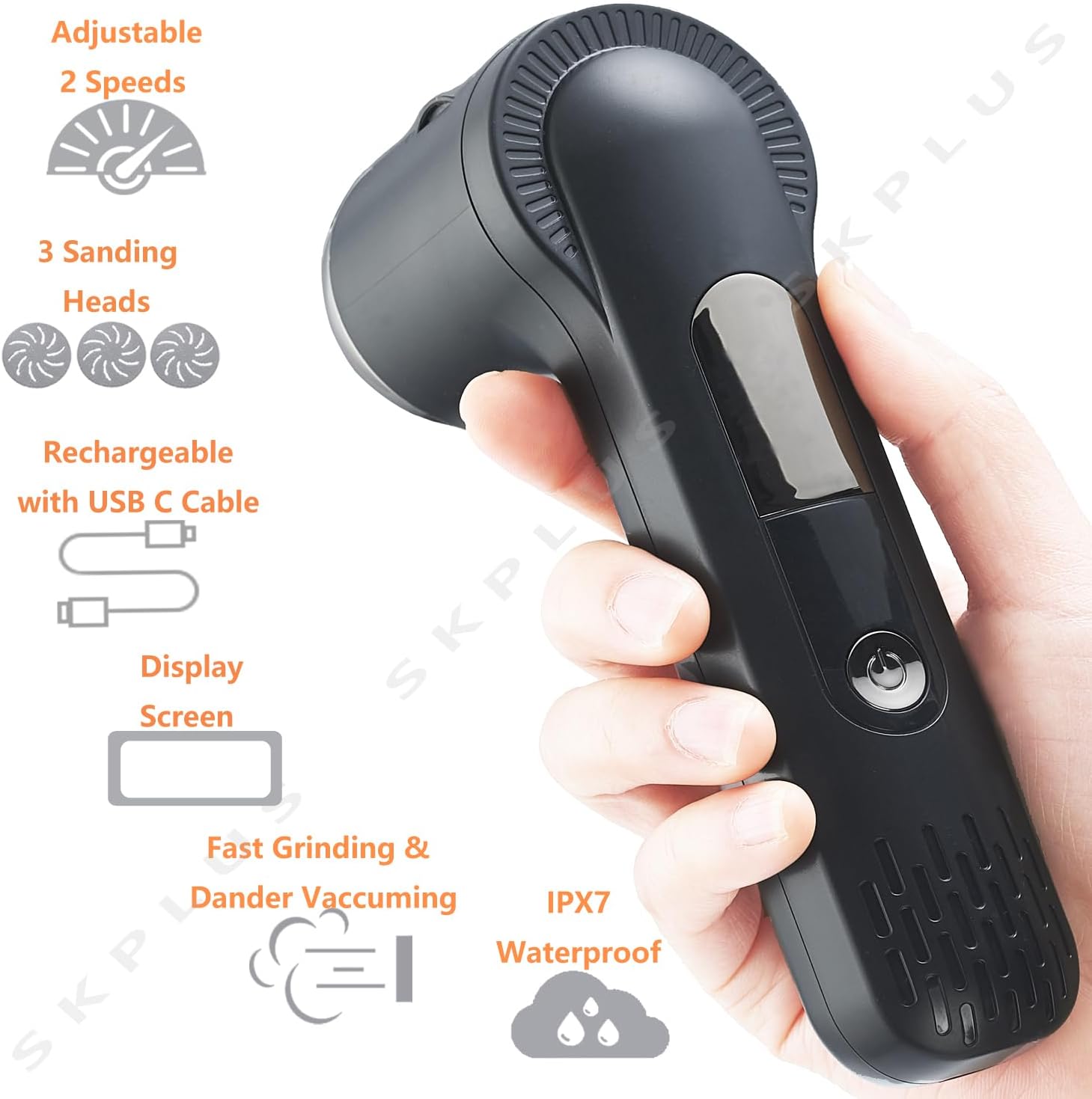 Ergonomics, grip, portability, and the main unit design.