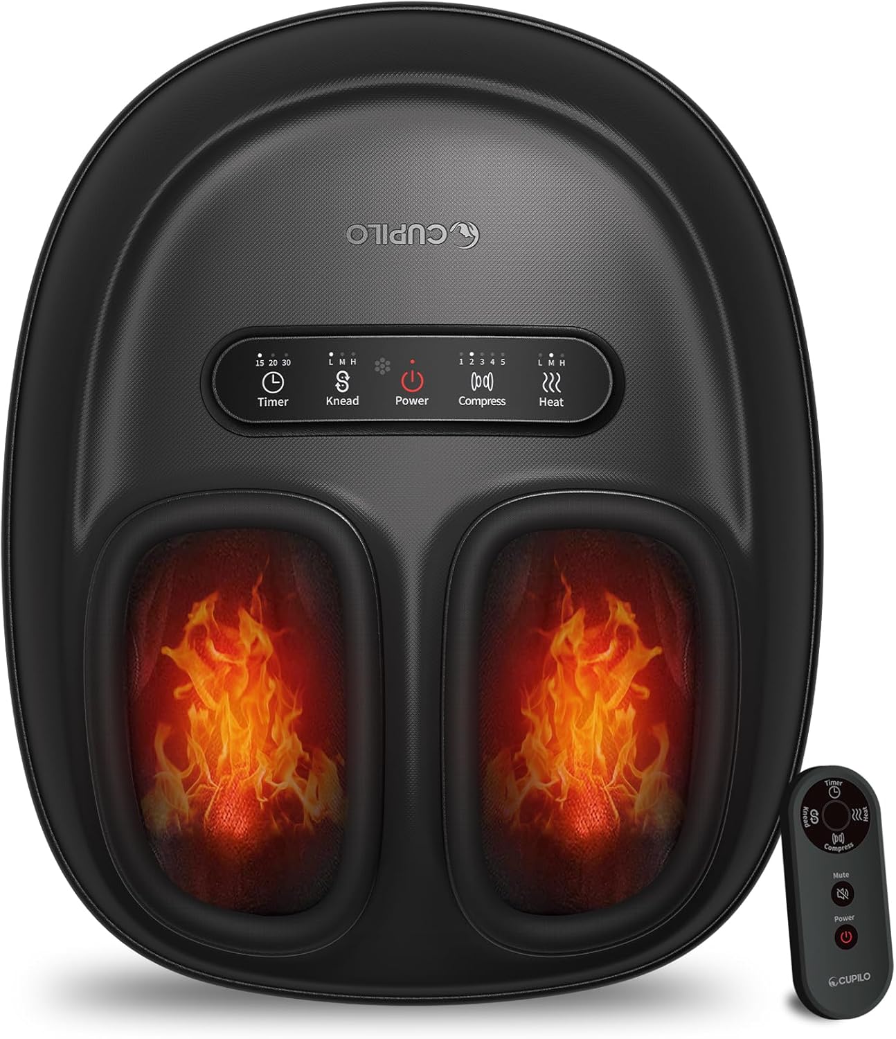 Foot Massager With Heat For Neuropathy-[Upgraded], Fsa Eligible Hsa | Shiatsu Massager For Plantar Fasciitis Relief, Birthday Gifts For Women, Home & Office Relaxation (With Remote)