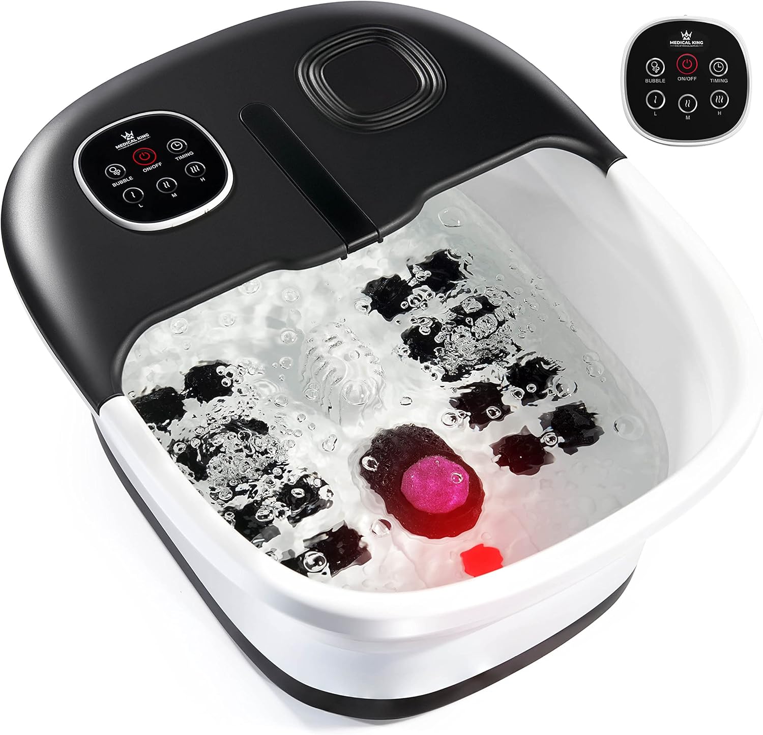 Overall design, portability, and first-impression appeal of the foot spa.