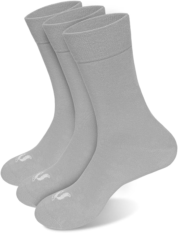 Kukafox Men's Cotton Dress Socks, Moisture Wicking, Comfort Fit | Premium Cotton, Moisture Wicking, Soft Comfort, Office Professional, Shoe Size 9-12