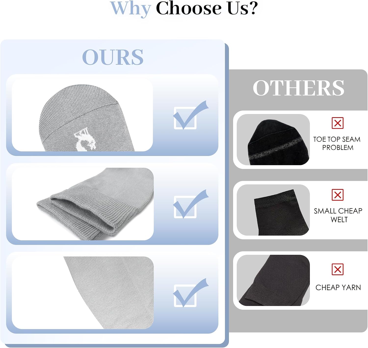 Color options and assortment differences.