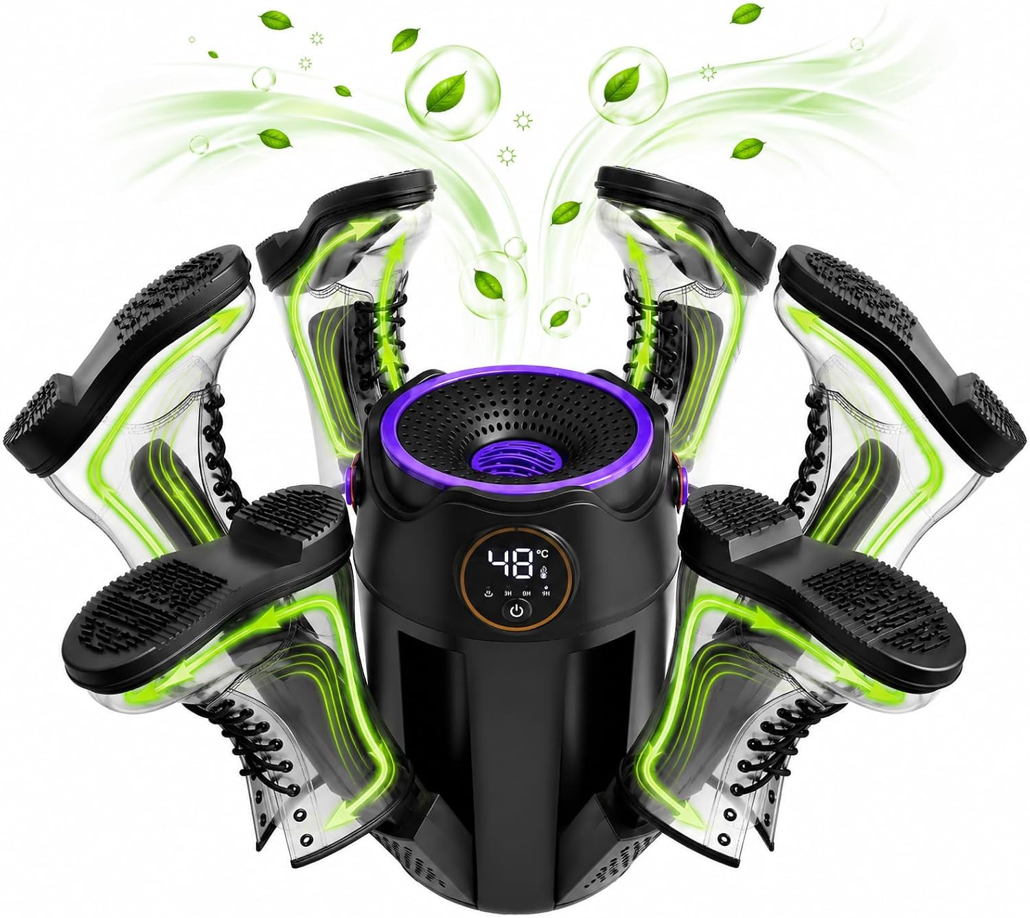 Overall product form, 6-arm drying capacity, and the fact that it is a dedicated electric drying station.