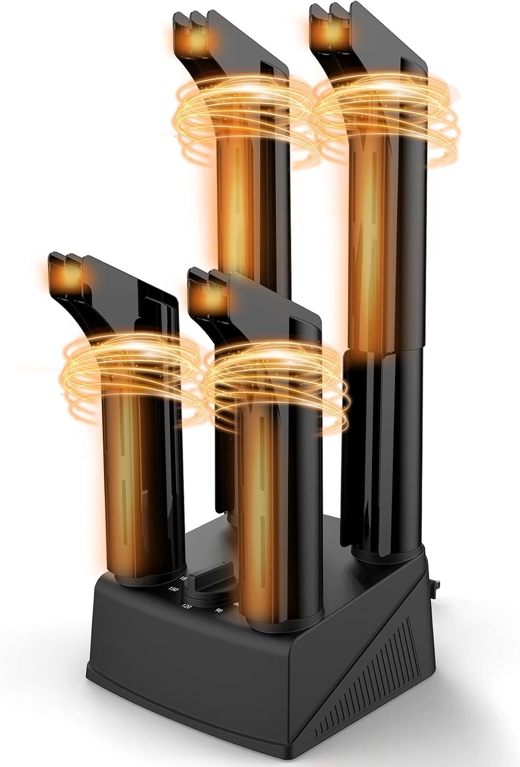 Introduces the overall product form factor and helps readers immediately understand that this is a dedicated boot and shoe drying device.