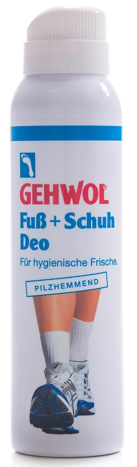 Brand identity, packaging clarity, and the fact that it is a spray formulated for both feet and shoes.