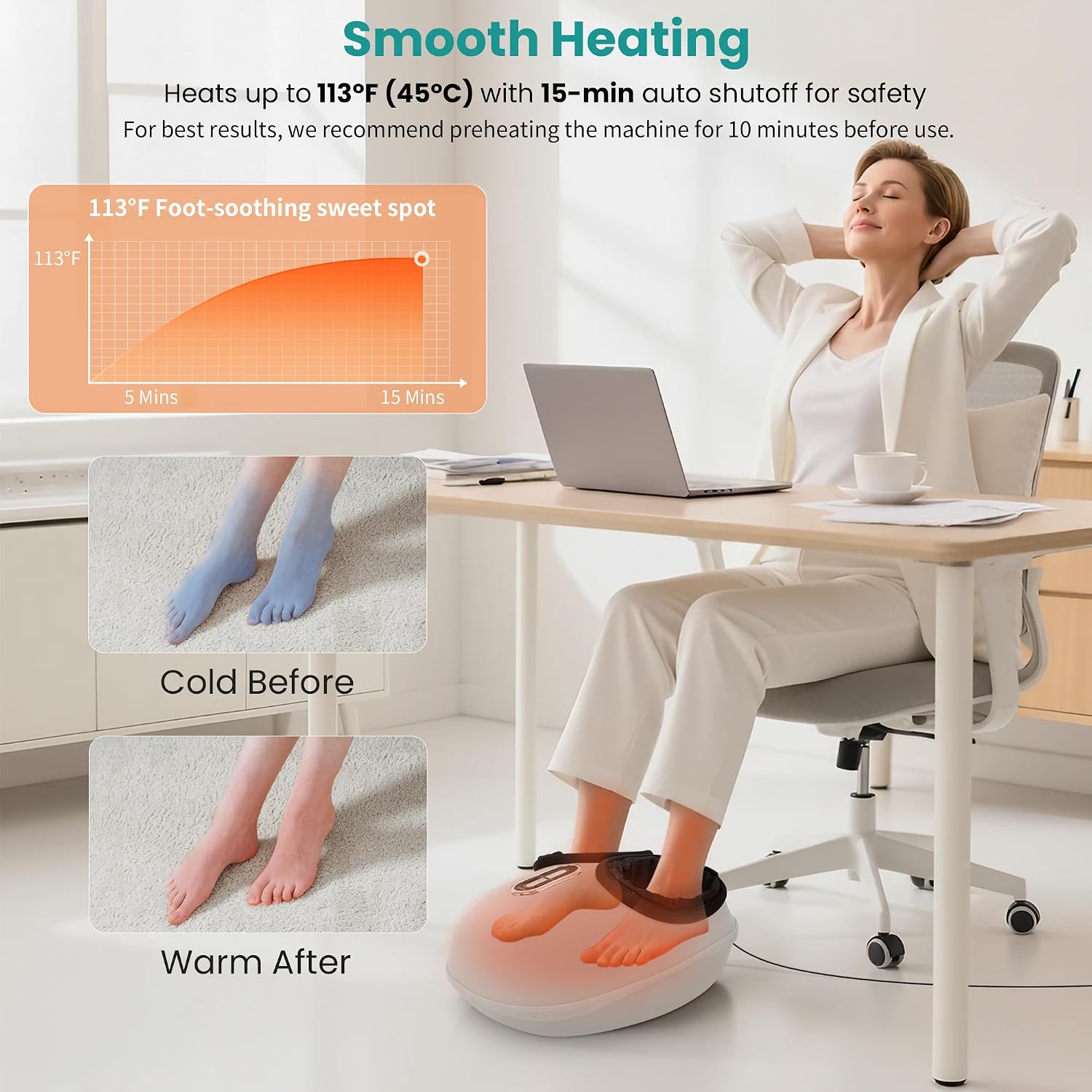 Build, footprint, and how the unit is structured for foot insertion and massage coverage.