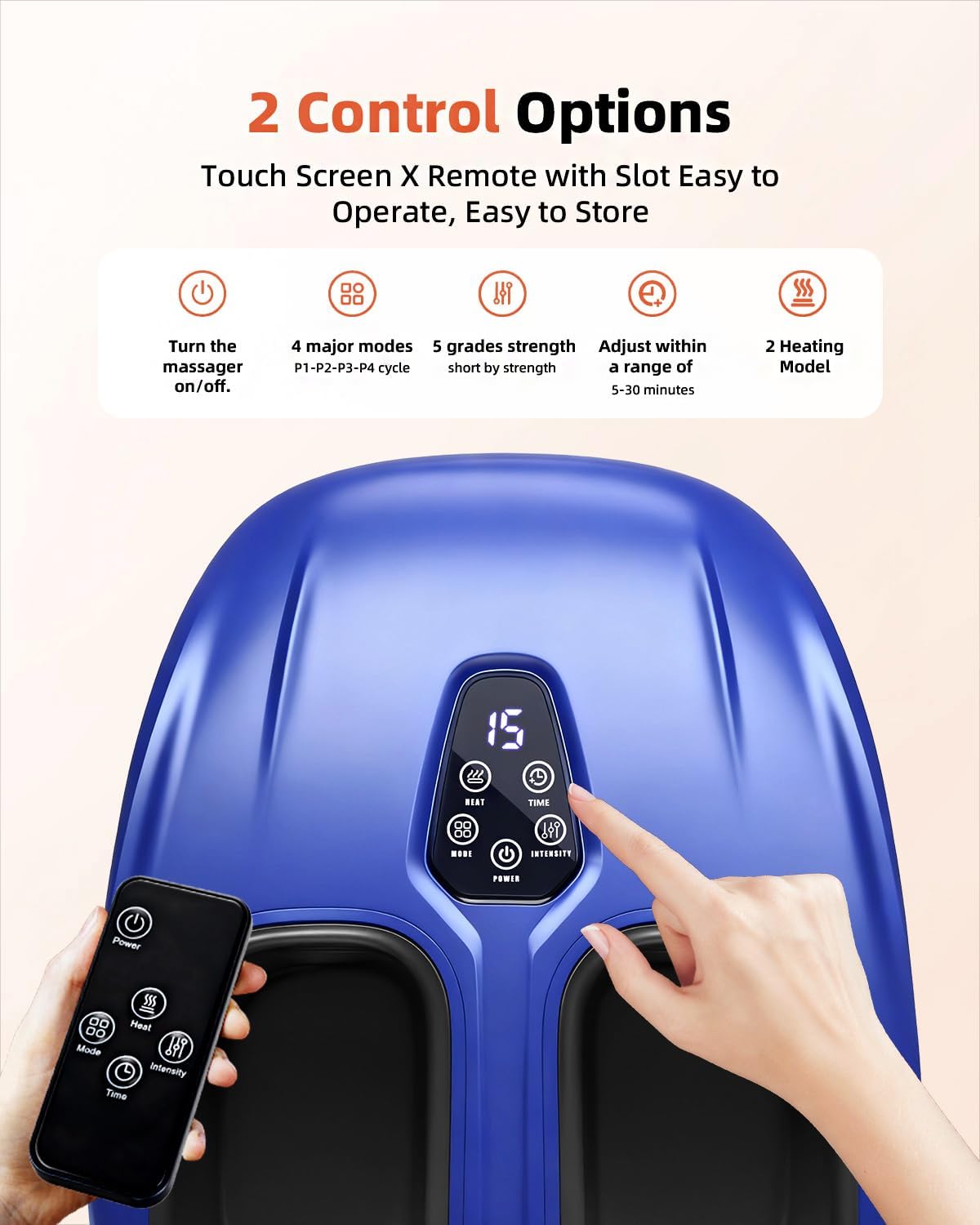 Build quality and the massage enclosure where the feet rest.