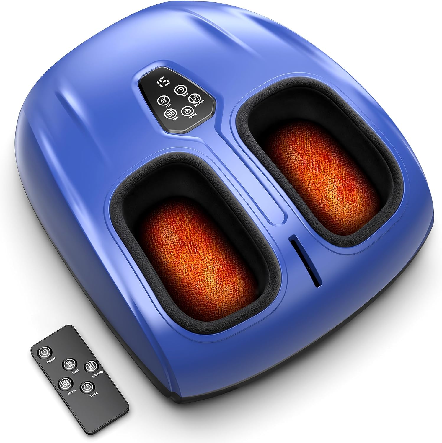 Overall design, color, and the compact footprint of the device.