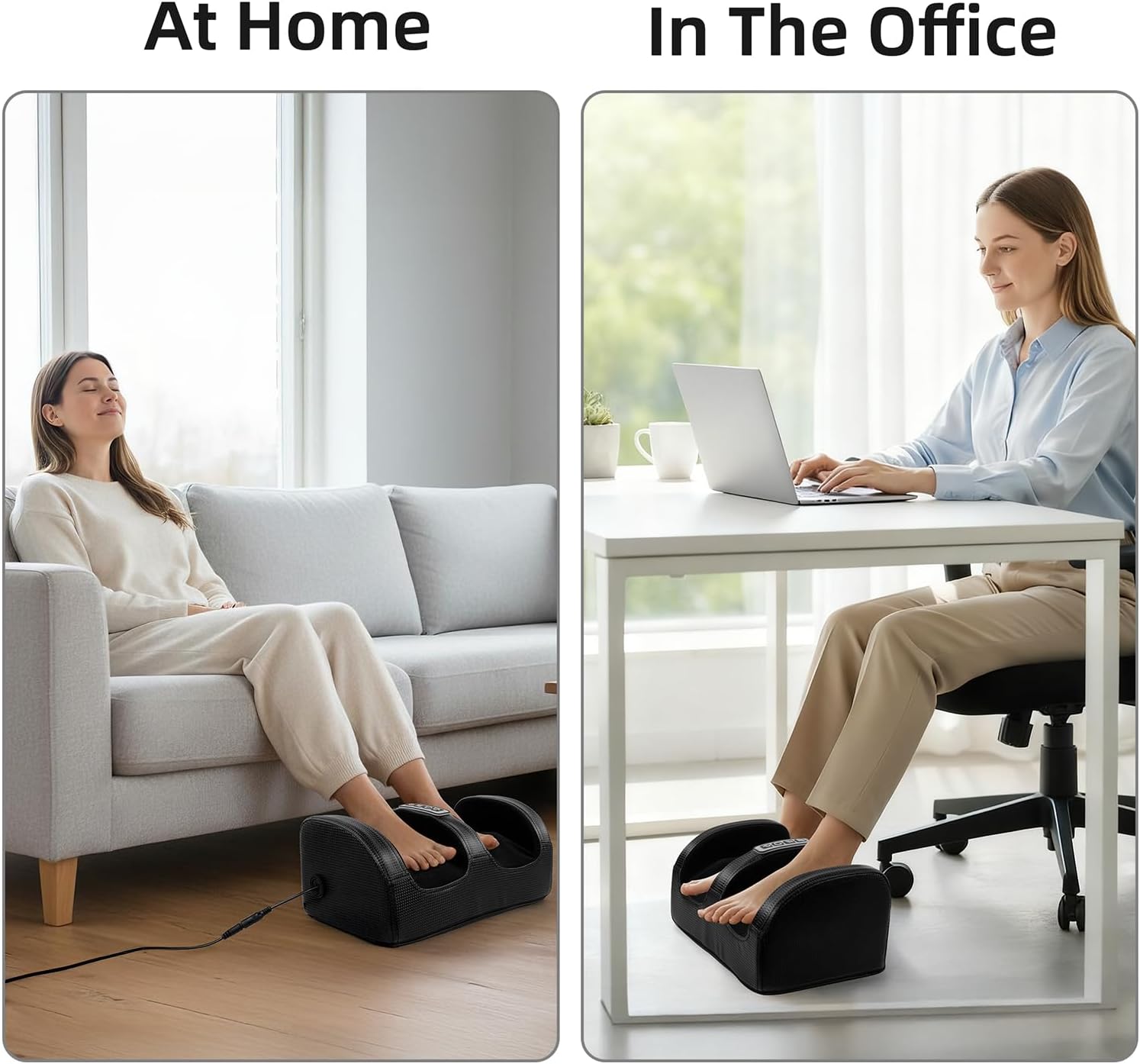 Cotsoco Foot Massager With Heat, Foot And Calf Massager With Roller