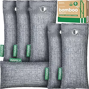 Activated Charcoal Odor Absorber, 6P Shoe Odor Eliminator For Strong Odor