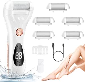Callus Remover For Feet Shaver Rechargeable Electric Foot File Pedicure Tools For Feet Professional Callous Shaver Waterproof Pedicure Kit For Cracked Heels And Dead Skin