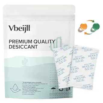 5 Gram (50 Pack) Silica Gel Packets, Desiccant, Moisture Absorbers