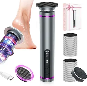 Electric Foot Callus Remover With 2600Mah Battery, 60Pcs Sandpaper Discs