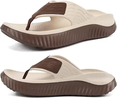 Kuailu Recovery Flip Flops For Women Sport Thong Sandals