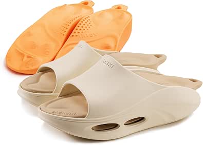 Recovery Sandals With 2 Replaceable Insoles - 2026 Arch Support Slippers For Men & Women, Orthopedic Open-Toe Walking Shoes For Plantar Fasciitis, Heel & Back Pain Relief, Sports & Daily Wear