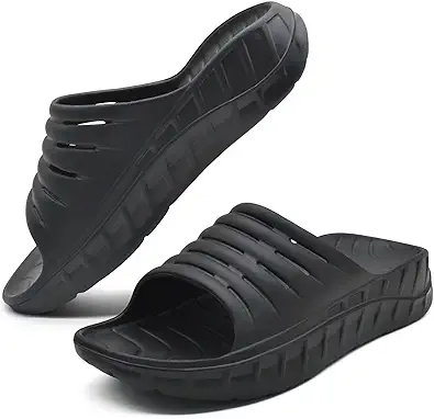 Gpos Mens Sport Recovery Sandals Arch Support Plantar Fasciitis Slides