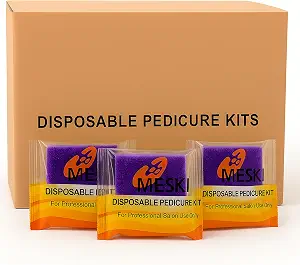 200-Count Pedicure Kit – Includes Nail File, Pumice Pad, & Buffer – Convenient Single-Use Set For Foot Care At Home & Travel