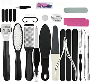 26 In 1 Pedicure Kit, Professional Pedicure Tools,Foot Rasp Foot File,Professional Foot Care Tools For Pedicure To Removes Hard Skin Corns