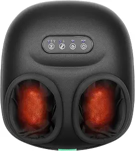 Medcursor Foot Massager Machine With Heat, 2026 Deep Kneading & Rolling, Shiatsu Foot Massager For Pain Relief, Tired Feet & Plantar Fasciitis