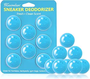 Maximilian Blue Shoe Deodorizer Balls 8Pcs Professional Sneaker Balls