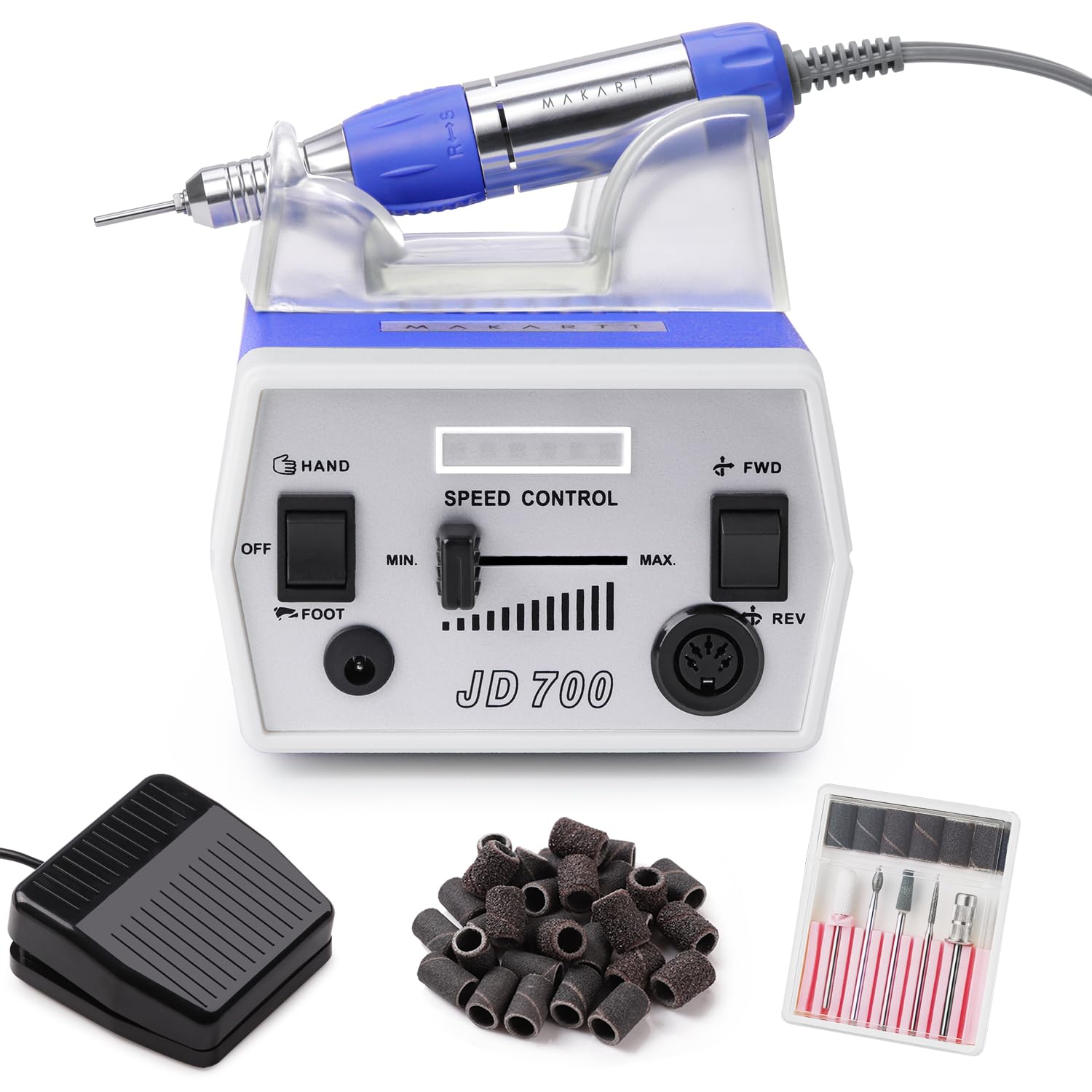 Makartt Nail Drill For Nail Techs: 30000Rpm E-File, Purple
