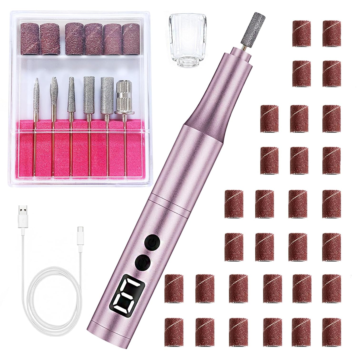 Shows the overall design, color, and bundled accessories, helping buyers quickly understand the product format and what they get.