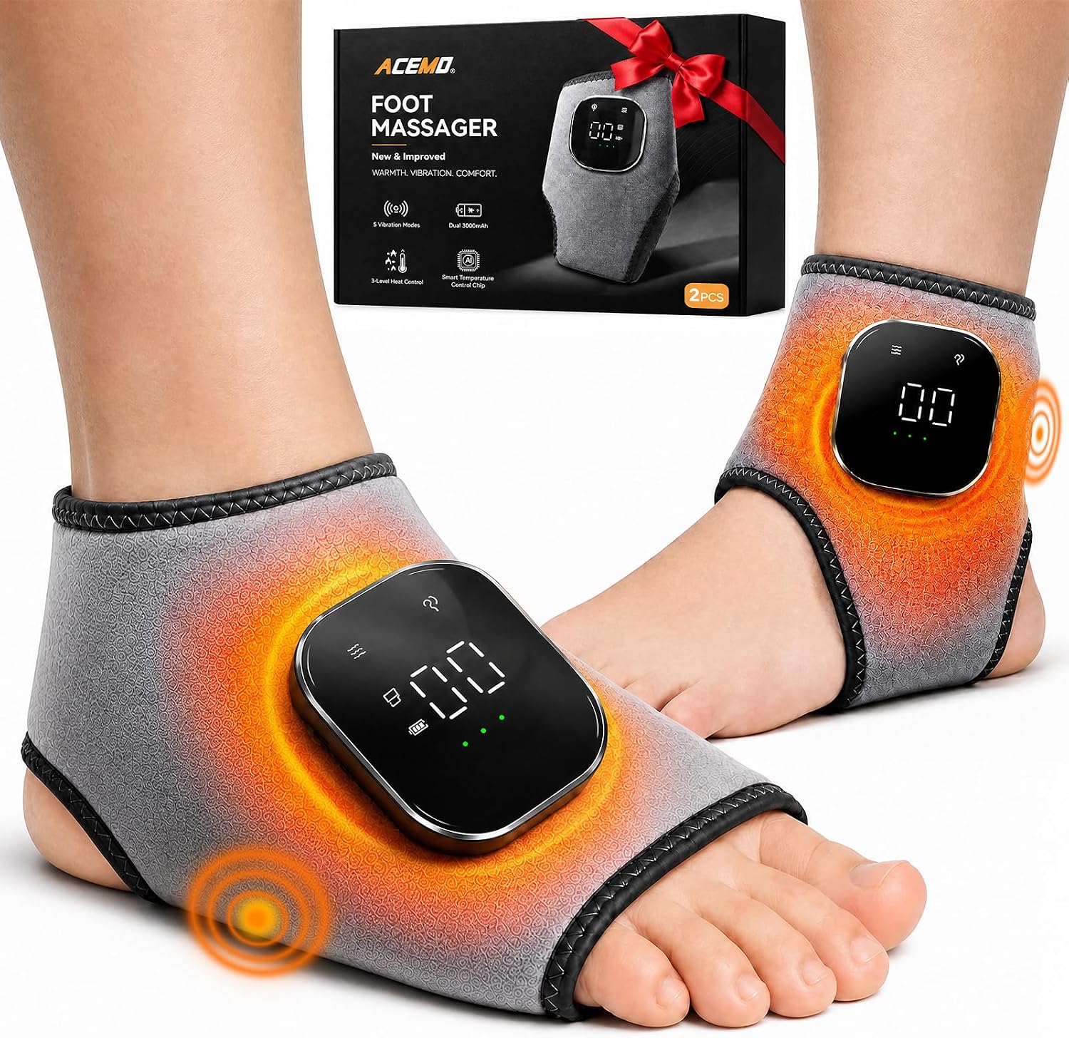 Highlights the overall form factor, cordless wearable design, and the product's main value proposition at a glance.