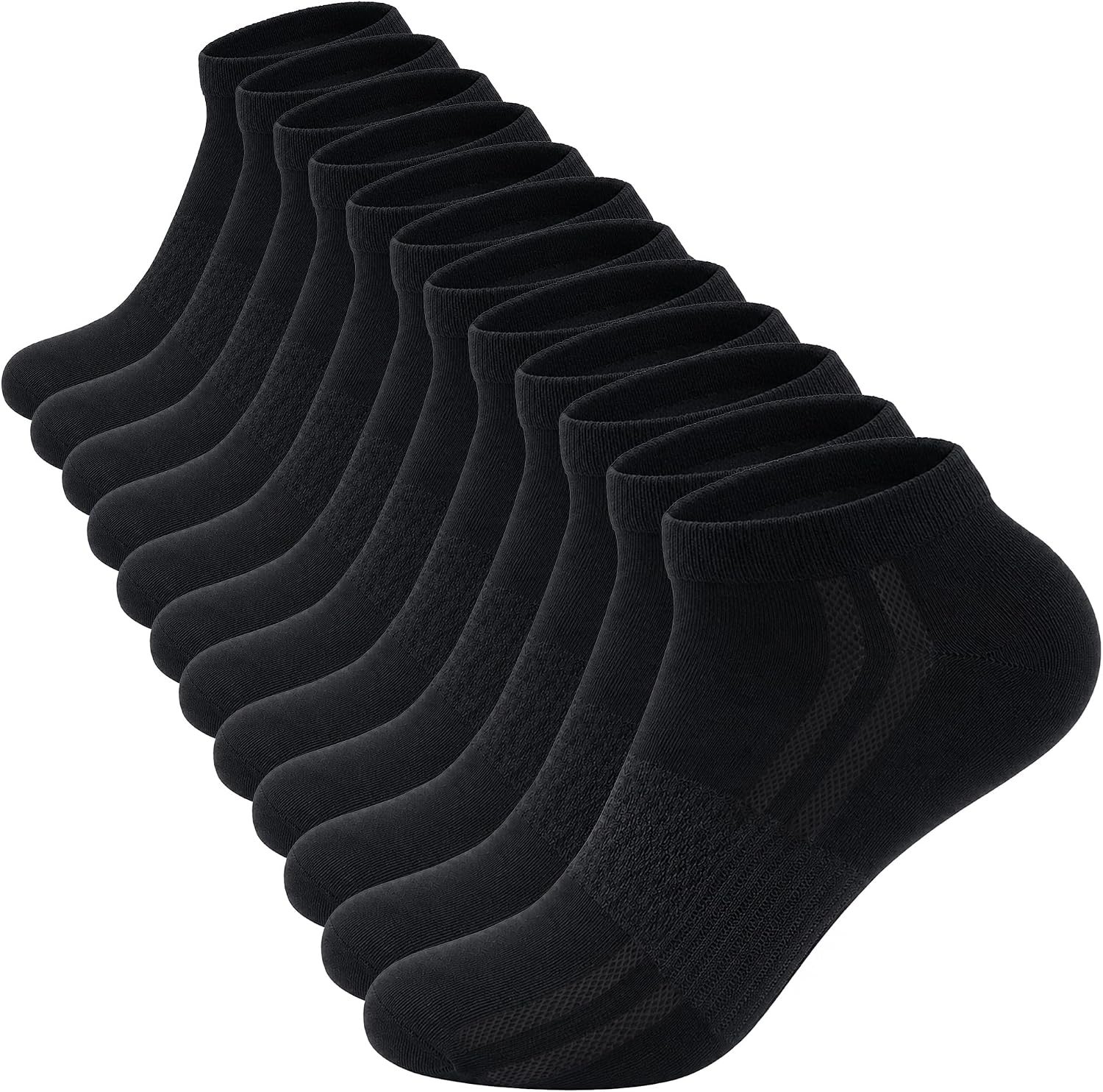 Instantly communicates the product type, colorway, and pack presentation, which helps shoppers confirm they are viewing the right sock variation.
