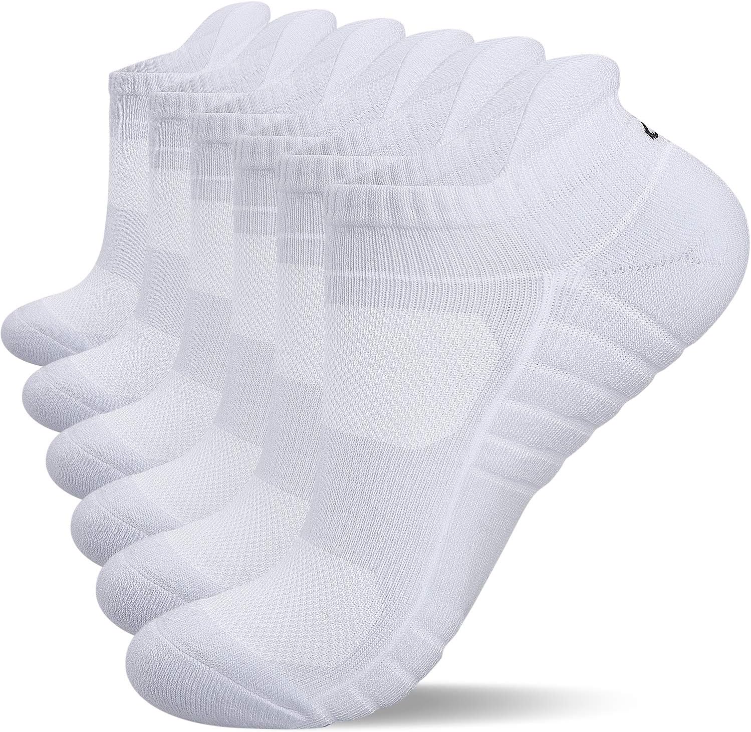 Highlights the overall design, height, and intended use as running ankle socks.