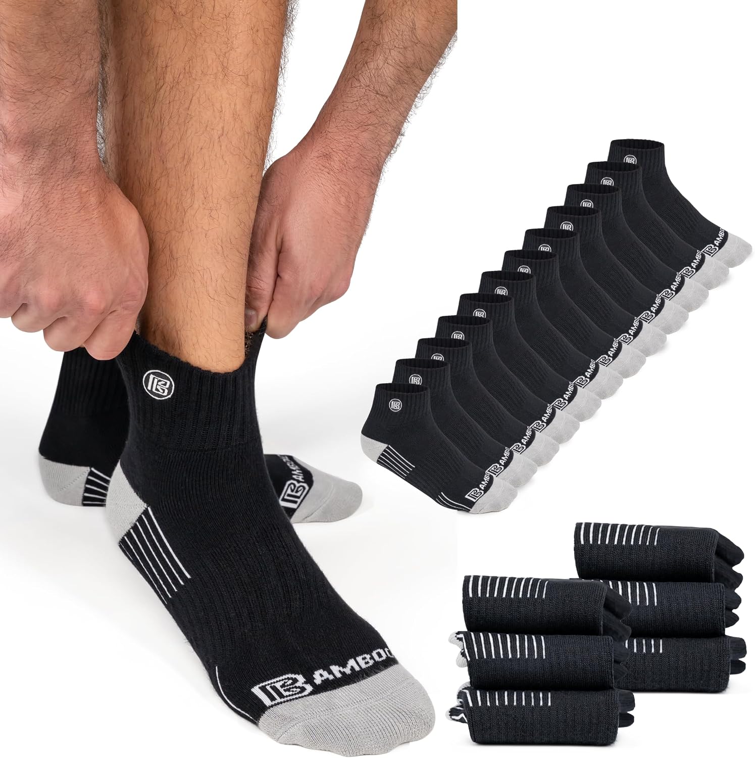 Highlights material quality and comfort-related construction details such as breathability or padding.