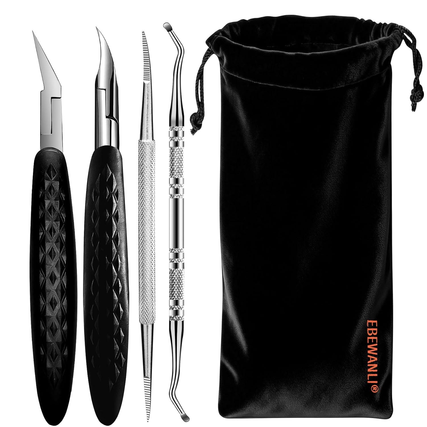 Ebewanli Toenail Clippers For Thick Toenails, Heavy Duty Foot Care Kit