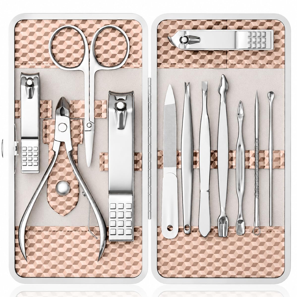 Highlights the portable case design, first-impression appeal, and gift-ready presentation.