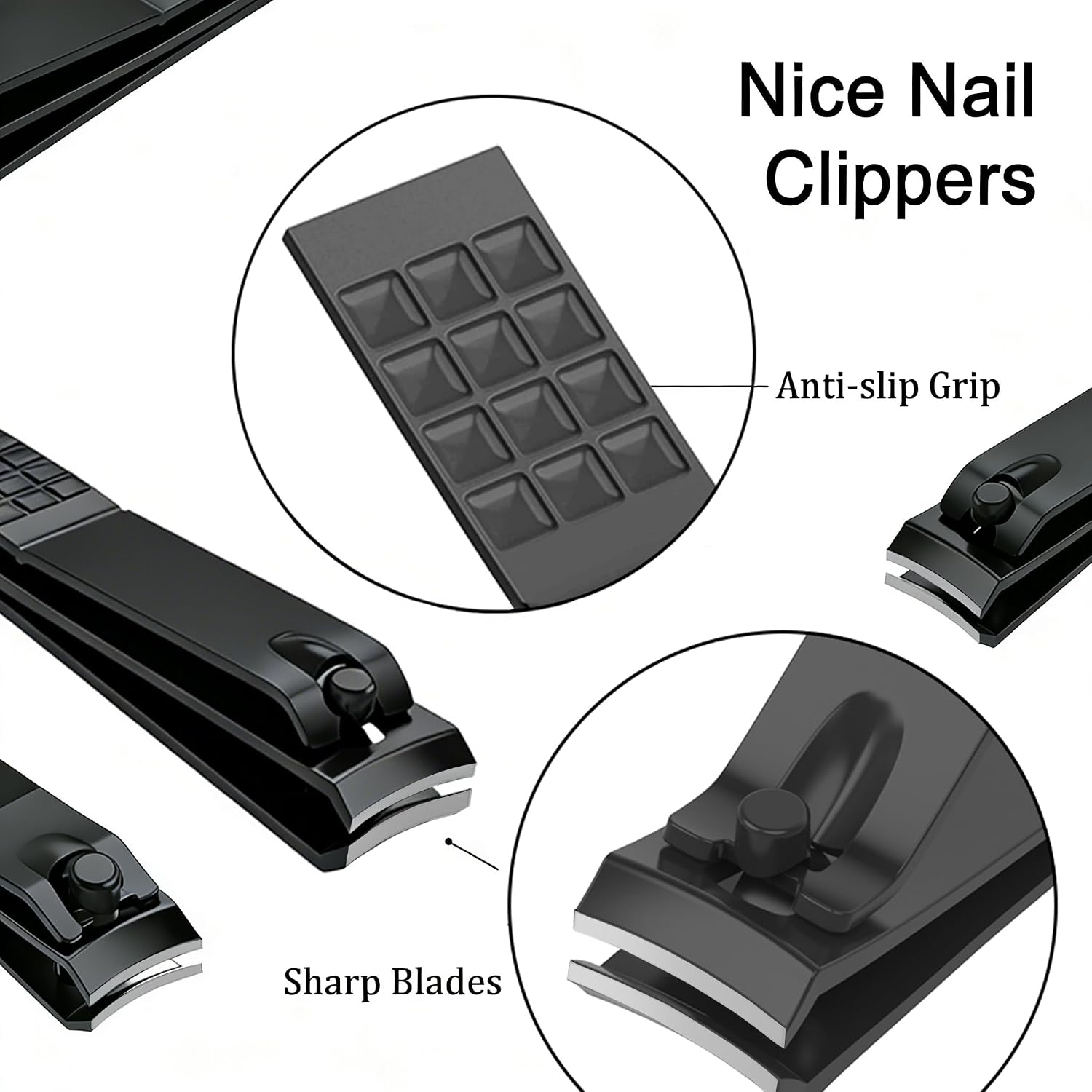 Tseoa Manicure, Pedicure Kit, Nail Clippers, Professional Grooming Kit, Nail Tools (Brown26Pcs)