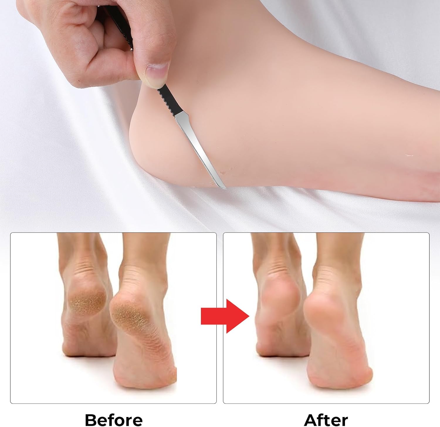 Shows precision detailing, tool variety, and the sharper design intended for cuticle and callus work.