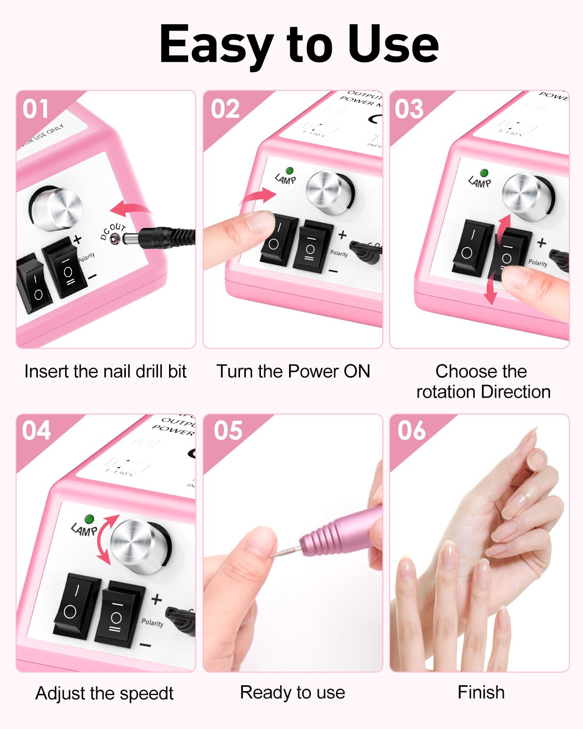 Adjustable speed operation and user-friendly controls.