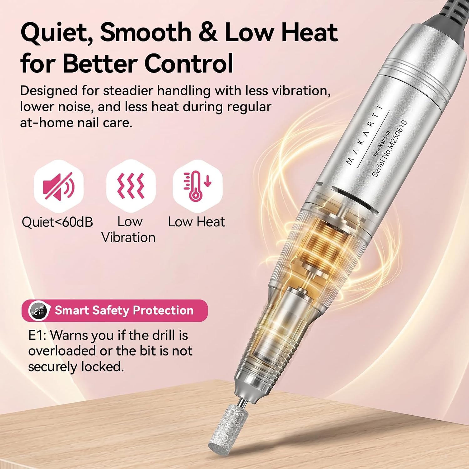 Accessory set quality and what is included in the kit for shaping, buffing, cuticle care, and removal work.