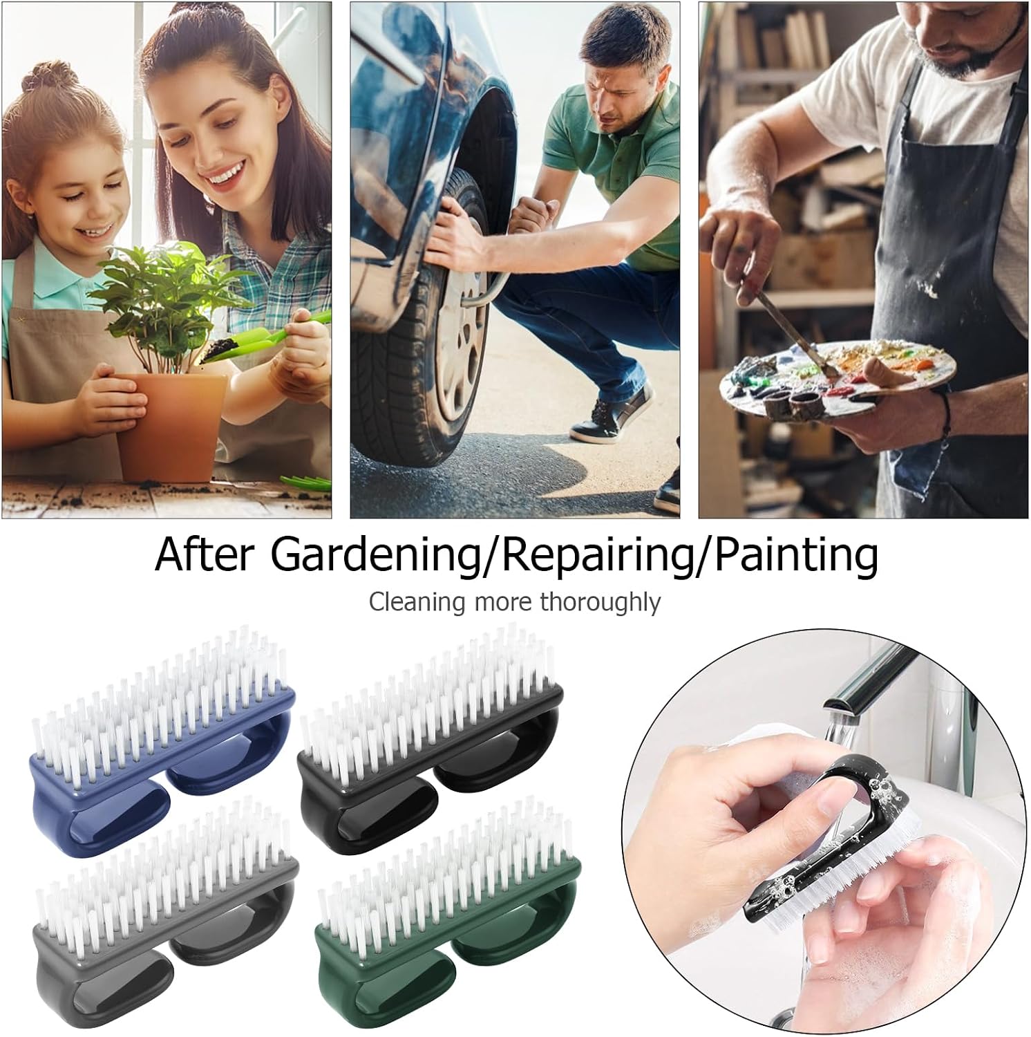 Profile shape, size perception, and how compact the brush is in hand or storage.